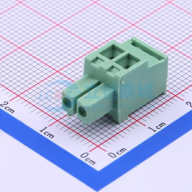 1x2P 3.81mm 排数:1 每排P数:2实物图