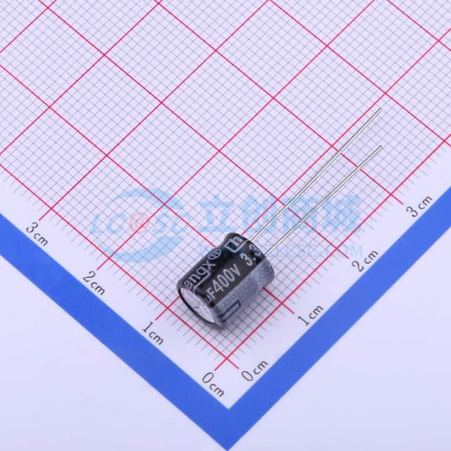 3.3uF ±20% 400V 【插件】实物图
