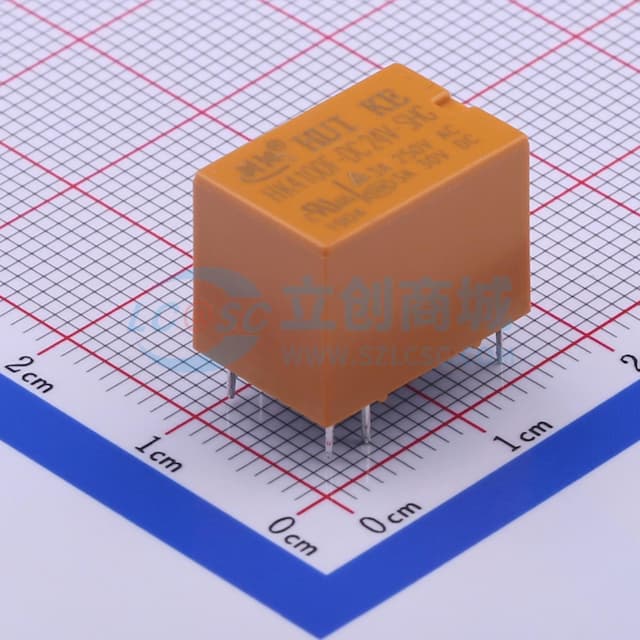 24V 一组转换:1C(单刀双掷-转换)【继电】实物图