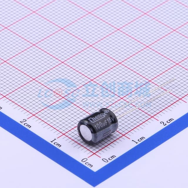 100uF ±20% 16V 【引线】实物图