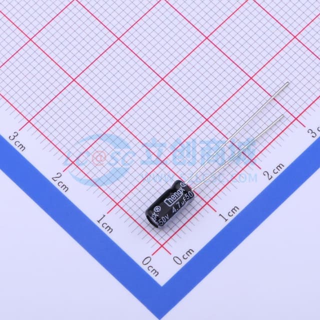 4.7uF ±20% 50V 【引线】实物图