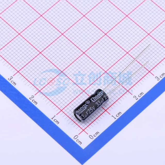 33uF ±20% 25V 【引线】实物图