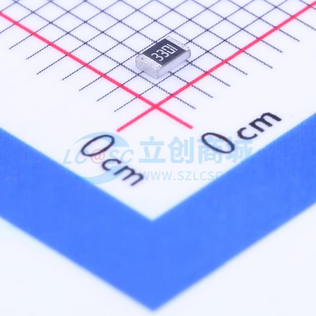 3.3kΩ ±1% 125mW 厚膜电阻实物图
