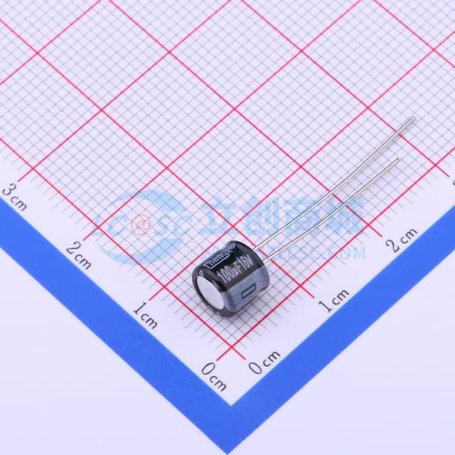 100uF ±20% 16V 【引线】实物图