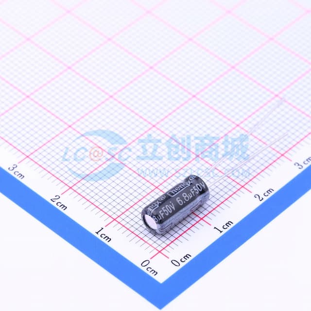 6.8uF ±20% 50V 【引线】实物图