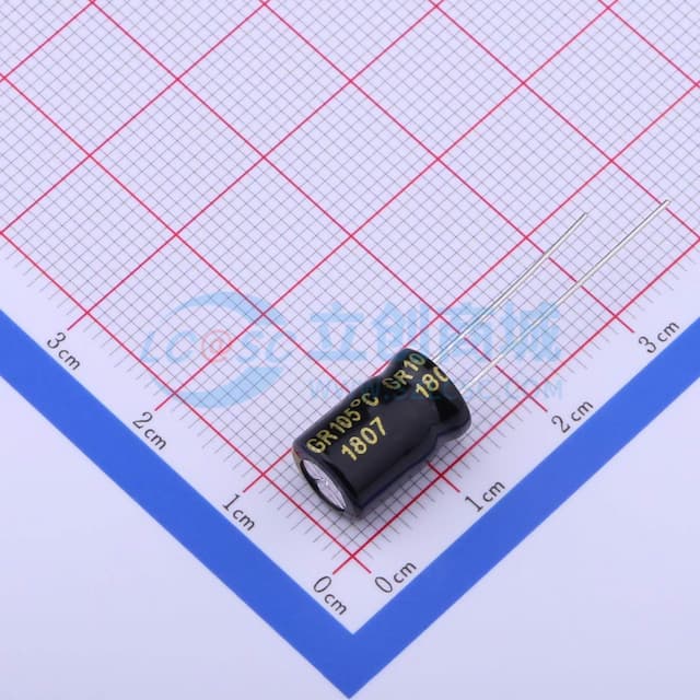 黑 470uF ±20% 25V【插件】实物图
