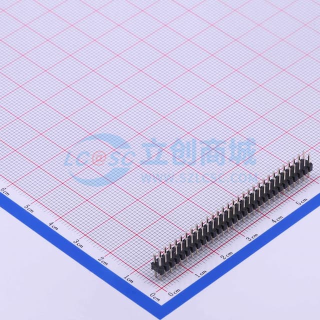 2x30P 间距:2mm 方针 直插 【排针】实物图