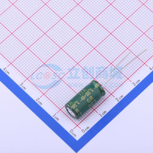 绿 470uF ±20% 25V【插件】实物图