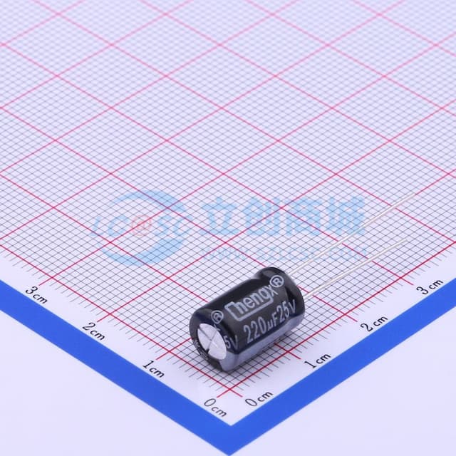 220uF ±20% 25V 【插件】实物图