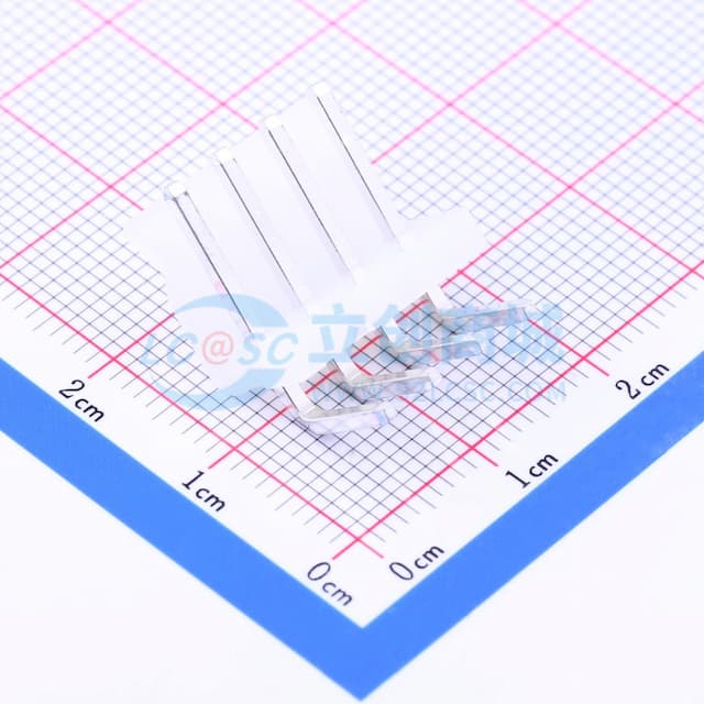1x4P 间距:3.96mm 弯插 系列:CH 【插件】实物图