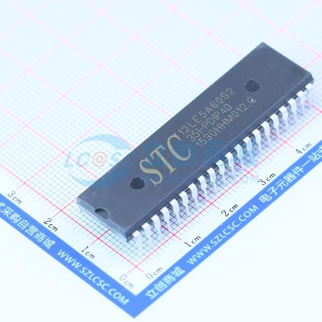 STC12LE5A60S2-35I-PDIP40 【插件】实物图