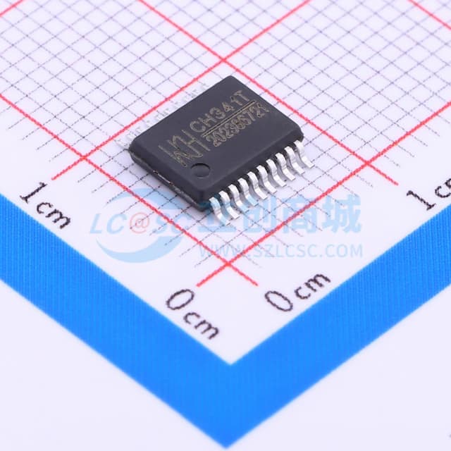 USB总线转接芯片CH341实物图