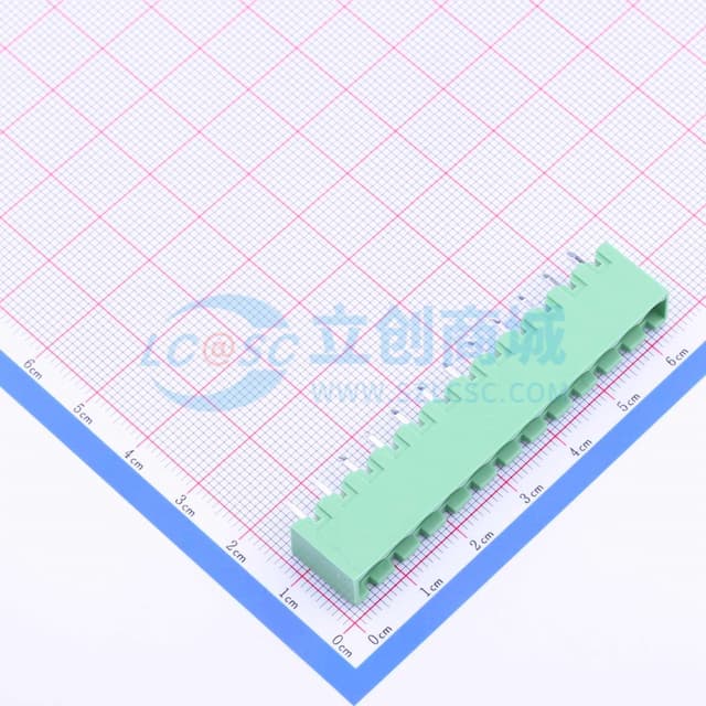 卡扣固定 1x12P 5.08mm 排数:1 每排P数:12 【插拔】实物图