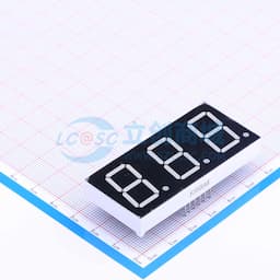 3位0.8英寸红色数码管 共阴极 【插件】缩略图