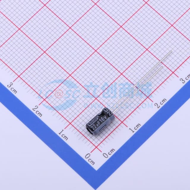 22uF ±20% 16V 【引线】实物图