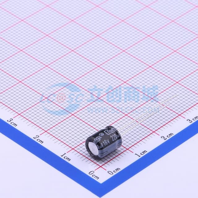 220uF ±20% 16V 【引线】实物图