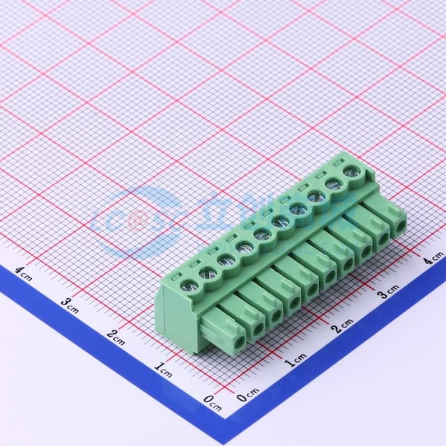 【焊接辅料】1x10P 3.81mm 排数:1 每排P数:10实物图