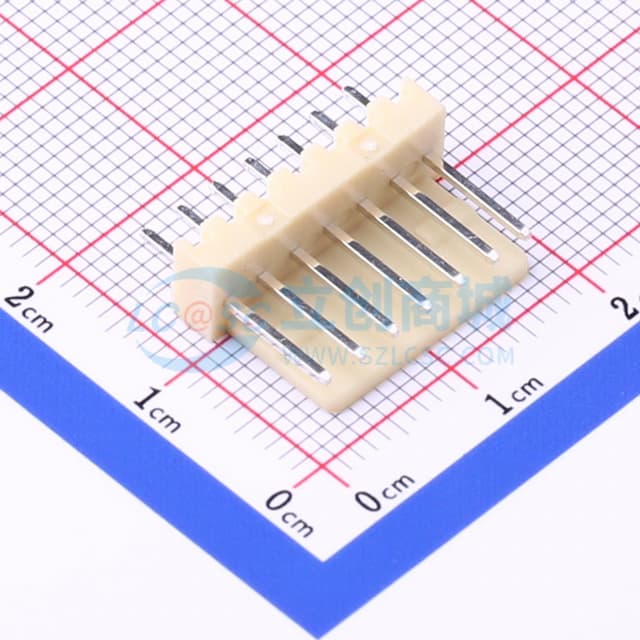 1x7P 间距:2.54mm 直插 系列:KK 254(MX2510) 【插件】实物图