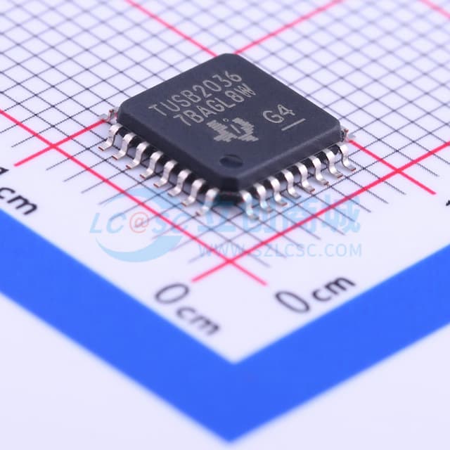 TUSB2036 2/3-端口USB集线器实物图