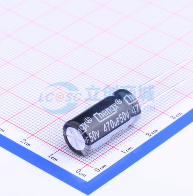 470uF ±20% 50V 【引线】实物图