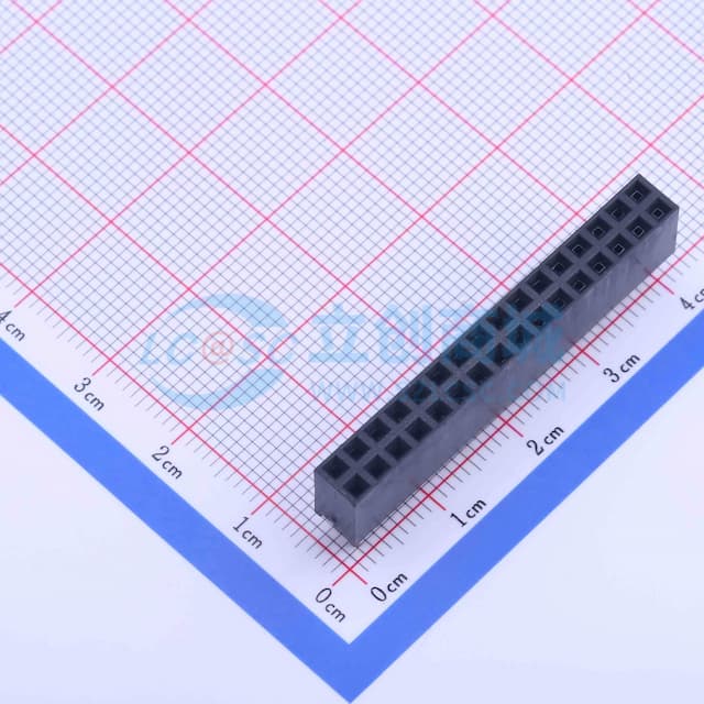 间距:2.54mm 2x16P 直插实物图