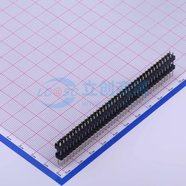 2x40P 间距:2.54mm 方针 直插 【插件】实物图