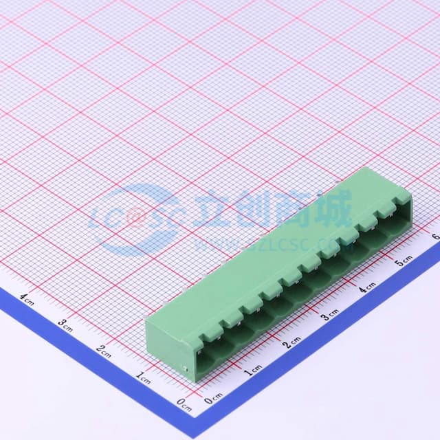 1x11P 5.08mm 排数:1 每排P数:11 【插拔】实物图