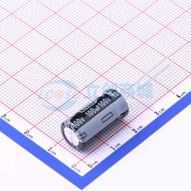 100uF ±20% 100V 【引线】实物图