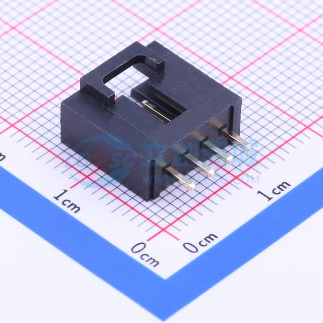 1x4P 间距:2.54mm 直插【插件】实物图