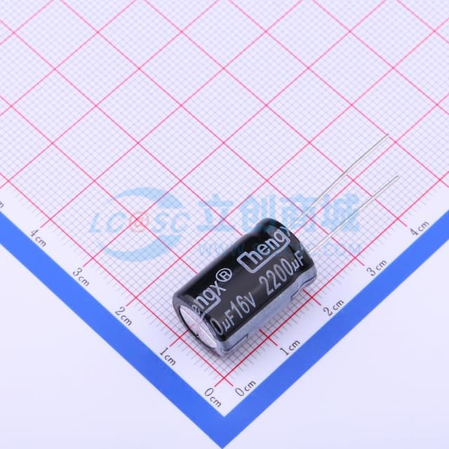 2200uF ±20% 16V 【引线】实物图