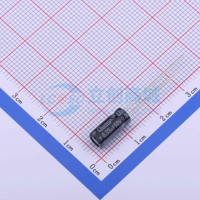 330nF ±20% 50V 【引线】实物图