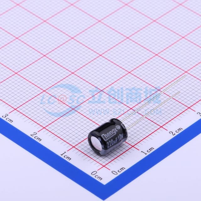 220uF ±20% 10V 【引线】实物图