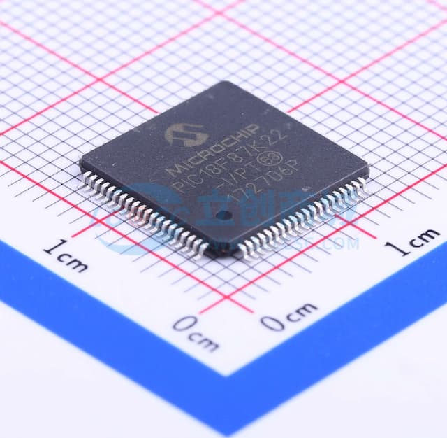 64/80引脚，高性能，1 Mbit增强型闪存微控制器，内置12位ADC和纳瓦级XLP技术实物图