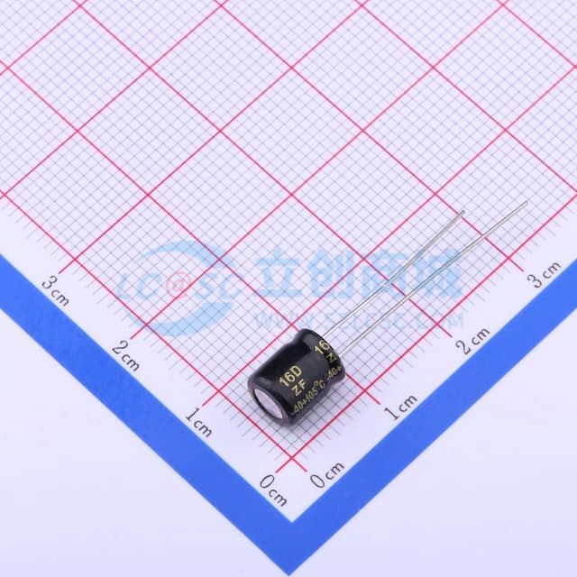 黑 330uF ±20% 10V【引线】实物图