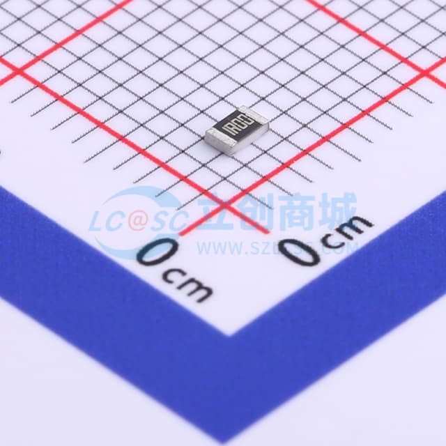 1Ω ±1% 125mW 厚膜电阻实物图