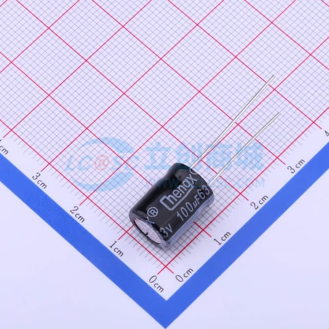 100uF ±20% 63V 【引线】实物图