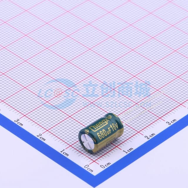 绿 680uF ±20% 16V【插件】实物图