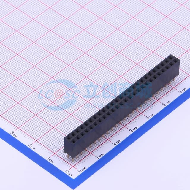 2x25P 间距:2.54mm 直插 【排针】实物图