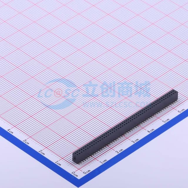 间距:1.27mm 2x50P实物图