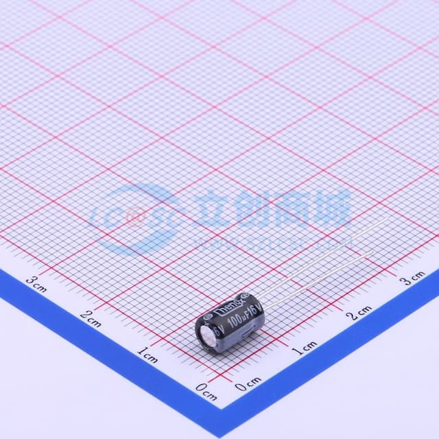 100uF ±20% 16V 【引线】实物图