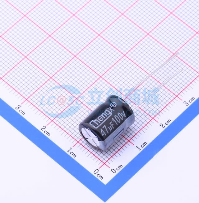 47uF ±20% 100V 【引线】实物图