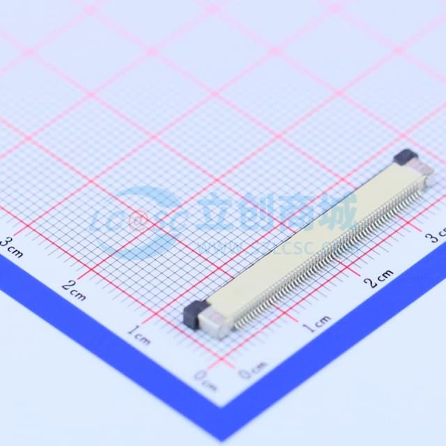 间距:0.5mm P数:60P 抽屉式 上接实物图