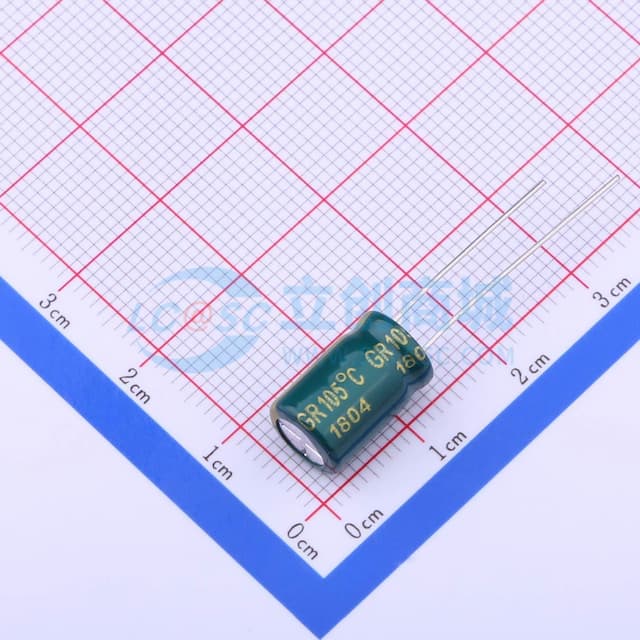 绿 470uF ±20% 16V【插件】实物图
