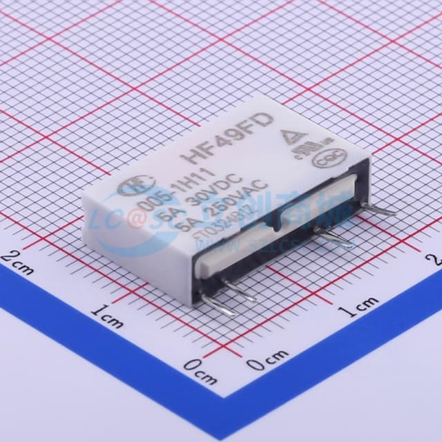 白色 HF49FD/005-1H11【继电】实物图