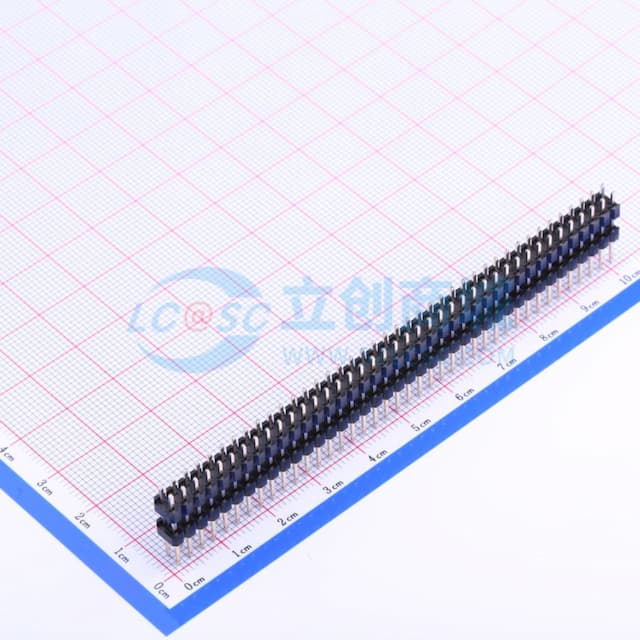 2x40P 间距:2.54mm 方针 直插 【插件】实物图
