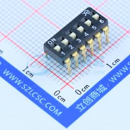 2.54mm 6位高推 拨码开关 【拨码】缩略图