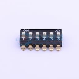 2.54mm 6位高推 拨码开关缩略图