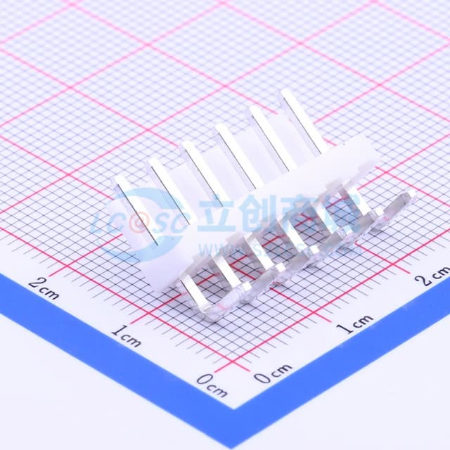 1x6P 间距:3.96mm 弯插 系列:VH 【插件】实物图
