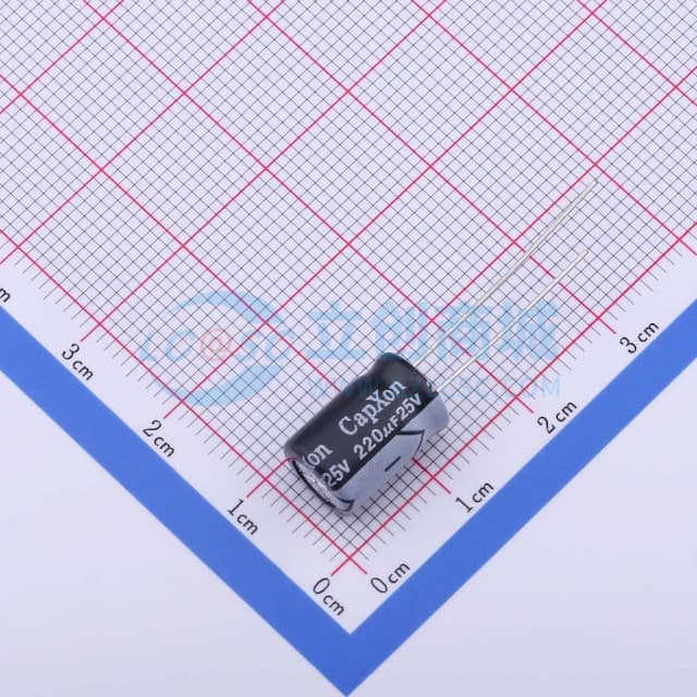 220uF ±20% 25V 【插件】实物图