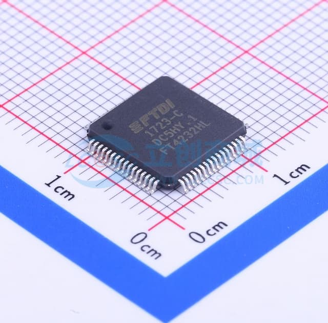 FT4232H 四通道高速USB转多用途UART/MPSSE IC实物图